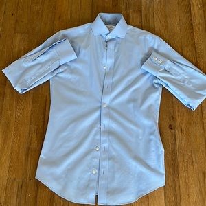 Charles Tyrwhitt Mens Light Blue Slim Fit Botton Down Shirt